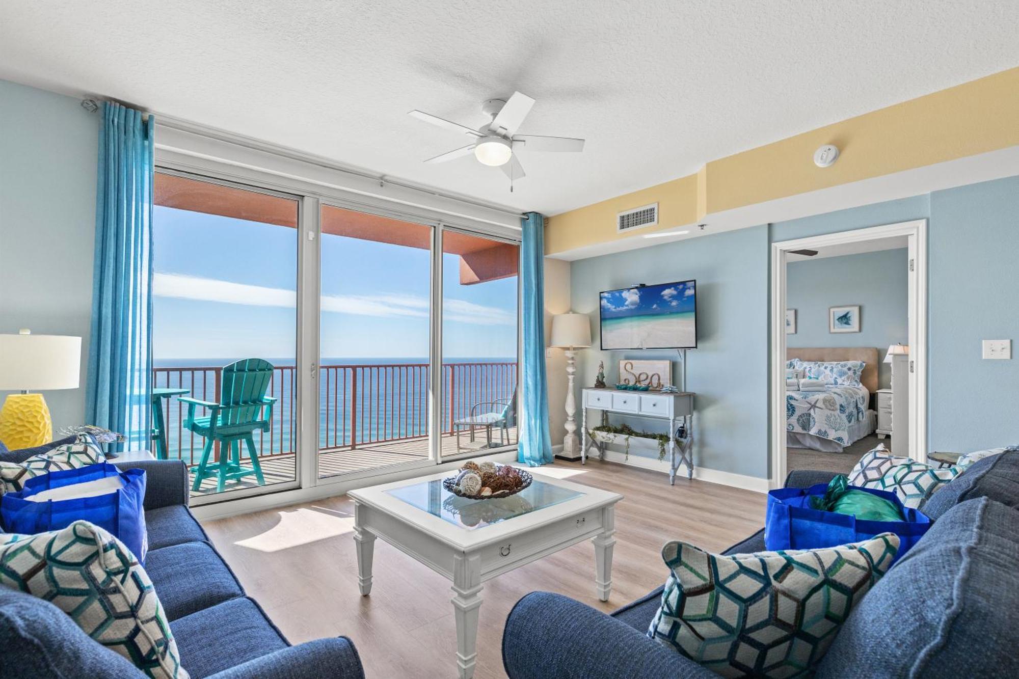 Penthouse With Beautiful Beach Views! 1 Bedroom, 2 Bathroom Penthouse! Panama City Beach Exteriör bild